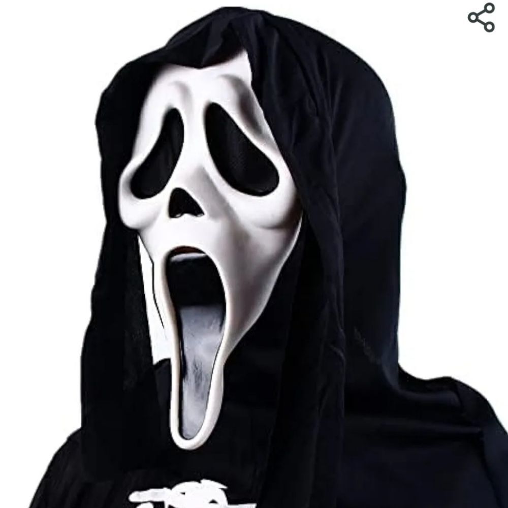 Scream Laytex Ghostface Full Head Mask - Picture 5 of 6